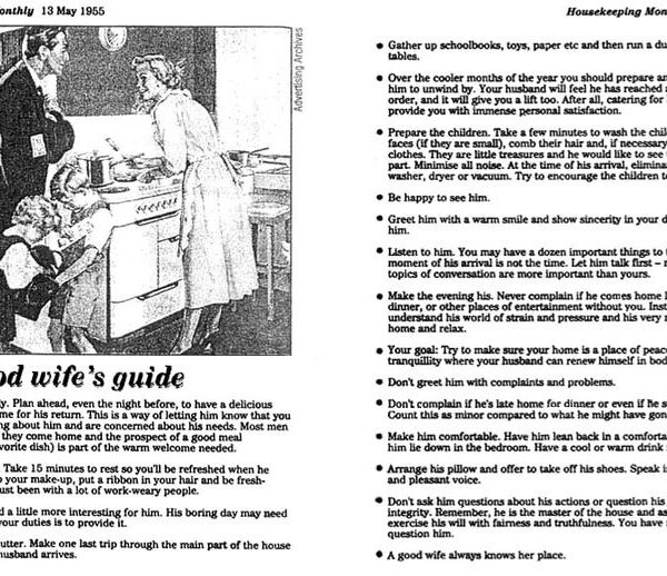 A Homeschool Mom’s Hot take on the 1950’s “Good Wife Guide”